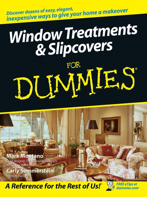 Title details for Window Treatments & Slipcovers For Dummies by Mark Montano - Available
